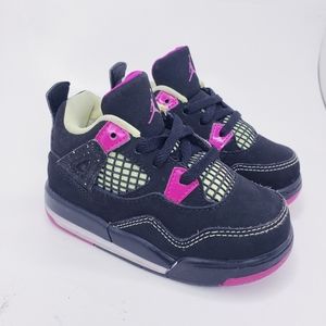 Nike Jordan 4 Retro GT Black Sneakers Toddler 7C